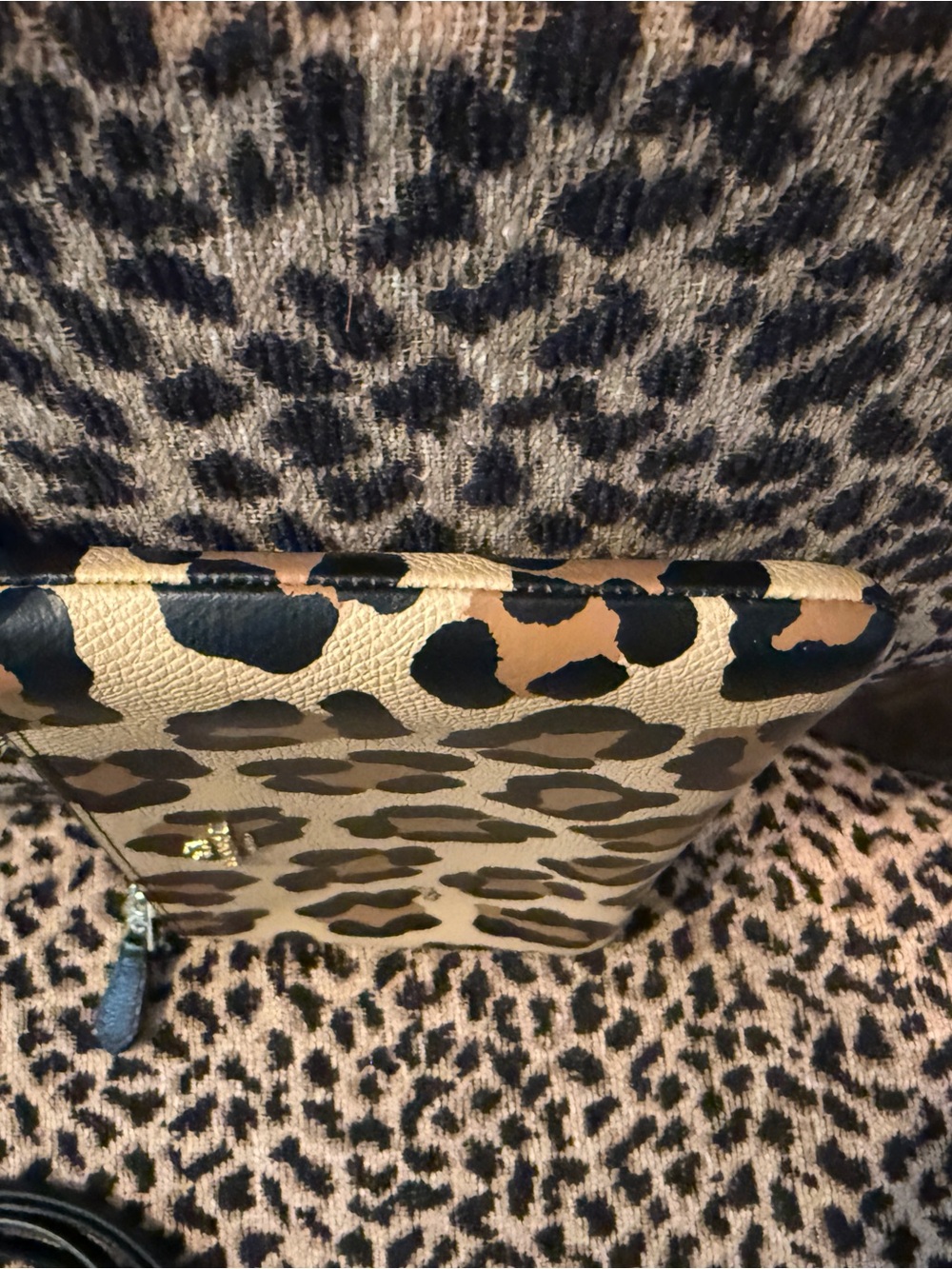 Coach Leopard Print Crossbody Bag in Tan and Black - Picture 6 of 16
